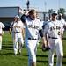 Saline baseball players walk back to the dugout after shaking hands with Bedford on Monday, June 3. Saline lost 1-0 after a walk off hit in the seventh inning. Daniel Brenner I AnnArbor.com